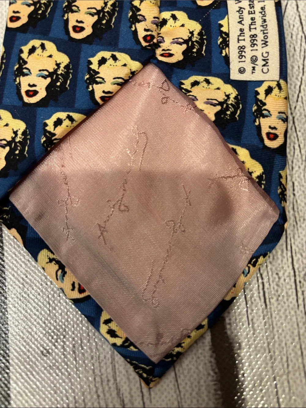 Andy Warhol pop art Marilyn Monroe silk vintage Tie